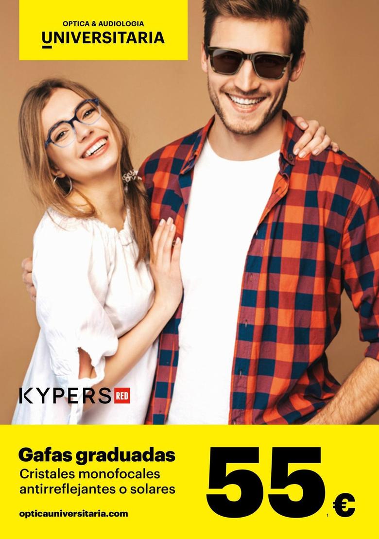 Oferta de Kypers Red - Gafas Graduadas Cristales Monofocales Antirreflejantes O Solares por 55€ en Optica Universitaria