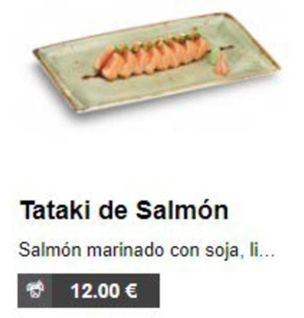 Oferta de Tataki De Salmón por 12€ en UDON