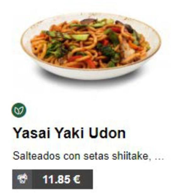 Oferta de Yasai Yaki Udon por 11,85€ en UDON