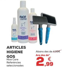 Oferta de Nice Care - Articles Higiene Gos por 2,99€ en Kiwoko