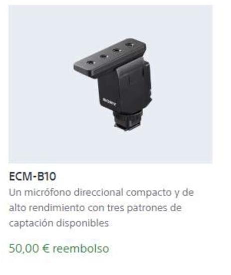 Oferta de Ecm-b10 por 50€ en Sony