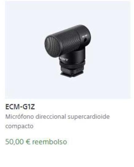 Oferta de Ecm-g1z por 50€ en Sony
