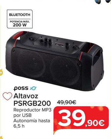 Oferta de Altavoz Psrgb200 por 39,9€ en Carrefour