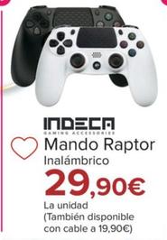 Oferta de Indeca - Mando Raptor por 29,9€ en Carrefour