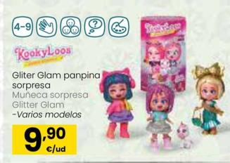 Oferta de Kokkyloos - Muneca Sorpresa Glitter Glam por 9,9€ en Eroski