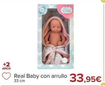Oferta de Real Baby Con Arrullo por 33,95€ en Carrefour