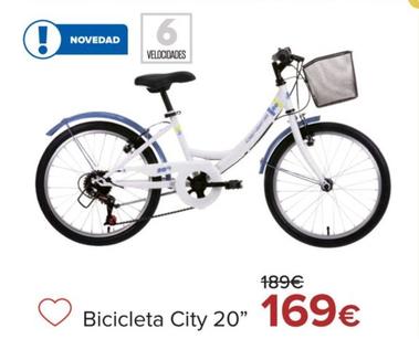 Oferta de Bicicleta City 20 por 169€ en Carrefour