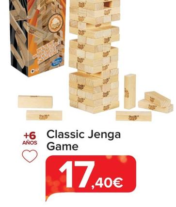 Oferta de Classic Jenga Game por 17,4€ en Carrefour