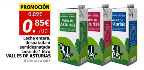 leche semidesnatada de Asturias