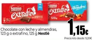 Chocolate con leche y almendras Nestlé Extrafino 123 g - Supermercados DIA