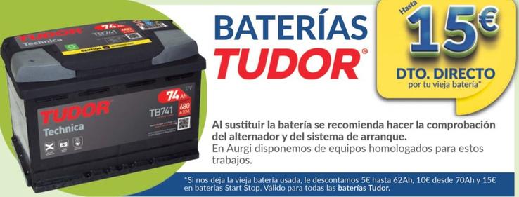 Oferta de Baterías por 15€ en Aurgi
