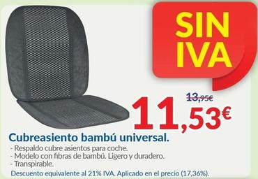 Oferta de Cubreasiento Bambú Universal. por 11,53€ en Aurgi