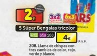 Oferta de 5 Súper Bengalas Tricolo por 4€ en Petar2M