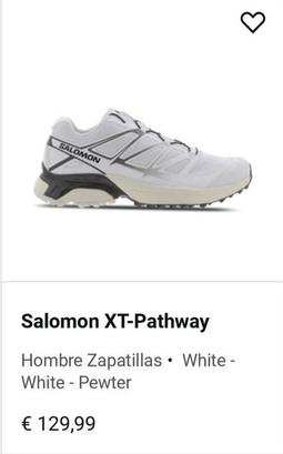 Oferta de Salomon Salomon Xt-pathway Hombre Zapatillas • White - White - Pewter por 129,99€ en Foot Locker