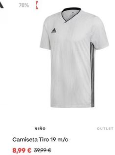 Oferta de Camiseta Tiro 19 M/c por 8,99€ en Fútbol Emotion