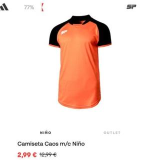 Oferta de Camiseta Caos M/c Niño por 2,99€ en Fútbol Emotion