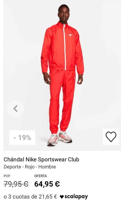 Oferta de Chándal Sportswear Club por 64,95€ en Fútbol Factory