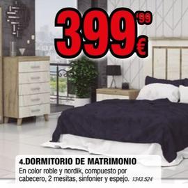 Oferta de Dormitorio De Matrimonio por 399,99€ en Rapimueble