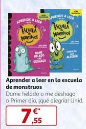 Oferta de Aprender A Leer En La Escuela De Monstruos por 7,55€ en Alcampo