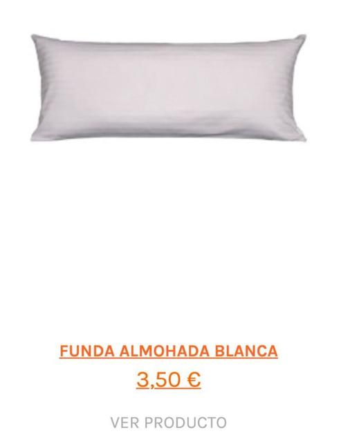 Oferta de Funda Almohada Blanca por 3,5€ en Revitex