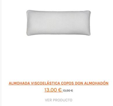 Almohada Viscoelástica Copos - Don Almohadón