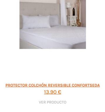 Oferta de Protector Colchón Reversible Confortseda por 13,9€ en Revitex