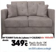 Oferta de M Tommy - Sofa De 2 Plazas 1 Calidad por 349,95€ en Konfortard