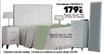 Oferta de Dormitorio Castelo 2 por 179,95€ en Konfortard