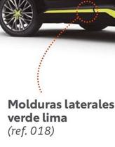 Oferta de Molduras Laterales Verde Lima en Toyota
