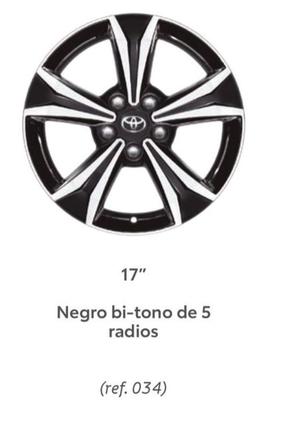 Oferta de Juego De Llantas Negro Bi-tono De 5 Radios en Toyota