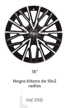 Oferta de Juego De Llantas Negro Bitono De 10x2 Radios en Toyota