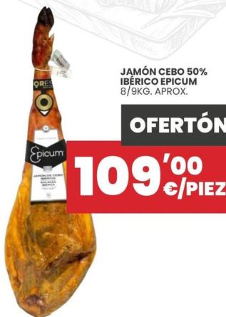 Oferta de Epicum - Jamon Cebo 50% Iberico por 109€ en Díaz Cadenas