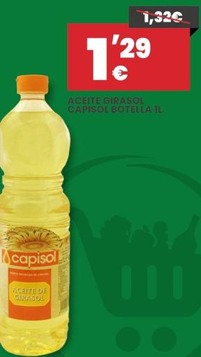 Oferta de Capisol - Aceite Girasol Botella por 1,29€ en Díaz Cadenas