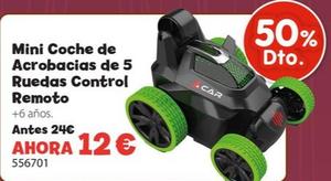 Oferta de Mini Coche De Acrobacias De 5 Ruedas Control Remoto por 12€ en Juguetería Poly