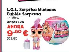 Oferta de L.o.l. - Suprise Munecas Bubble Sorpresa por 9,6€ en Juguetería Poly