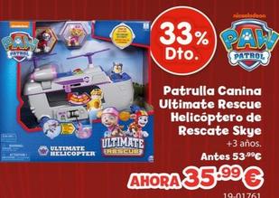 Patrulla canina ultimate rescue helicóptero de rescate discount skye