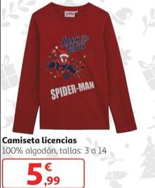Oferta de Camiseta Licencias por 5,99€ en Alcampo