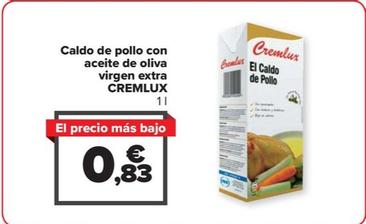Oferta de Caldo de pollo con aceite de oliva virgen extra por 0,83€ en Carrefour Market