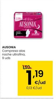Oferta de Compresa Alas Noche Ultrafina por 1,19€ en Eroski