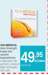 Oferta de Xls Medical - Captador De Grasa Y Azucar Max Strength por 49,95€ en Eroski