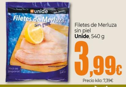 Oferta de Filetes De Merluza Sin Piel por 3,99€ en UDACO