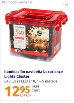 Oferta de Iluminación Navideña Luxuriance Ledlights Cluster por 12,95€ en Action