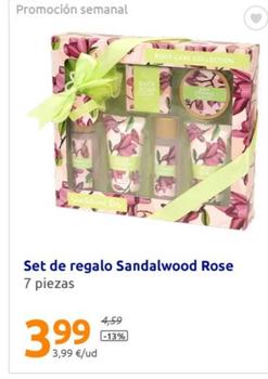 Oferta de Set De Regalo Sandalwood Rose por 3,99€ en Action