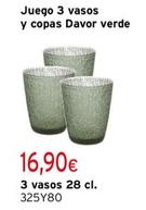 Oferta de Juego 3 Vasos Y Copas Davor Verde por 16,9€ en Cadena88