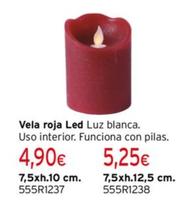 Oferta de Vela Roja Led por 4,9€ en Cadena88