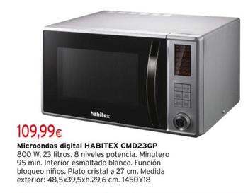 Oferta de Microondas Digital Cmd23gp por 109,99€ en Cadena88