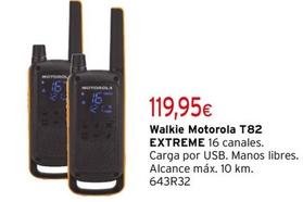 Oferta de Walkie T82 Extreme por 119,95€ en Cadena88