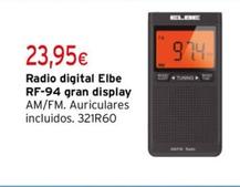 Oferta de Radio Digital Rf-94 Gran Display por 23,95€ en Cadena88