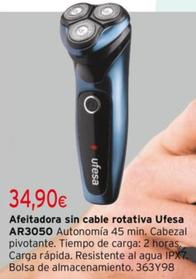 Oferta de Afeitadora Sin Cable Rotativa Ar3050 por 34,9€ en Cadena88
