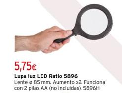 Oferta de Lupa Luz Led 5896 por 5,75€ en Cadena88
